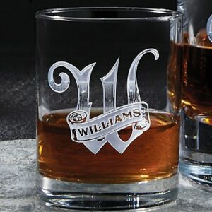 The Ultimate Party Store - Deep Etched Whiskey Glasses
