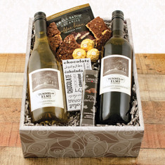 Wine Fruit Gift Baskets California Duo